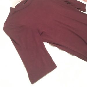 Monki Burgundy High Necked Top